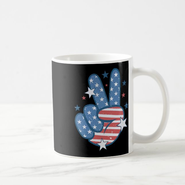Fredsmästare Groovy 4 juli Kaffemugg (Höger)