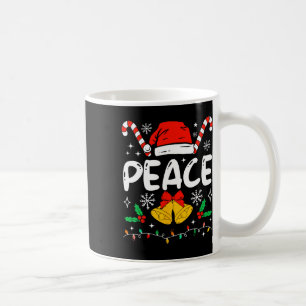 Fredsmatchning Jag kommer i fred par Santa hatt C Kaffemugg