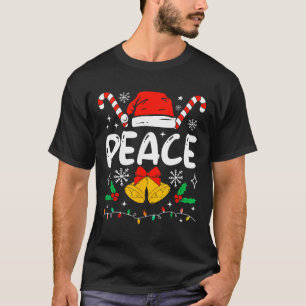 Fredsmatchning Jag kommer i fred par Santa hatt C T Shirt