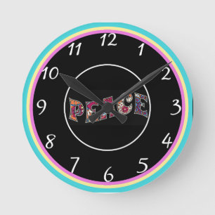 Fredsmur Clock Rund Klocka