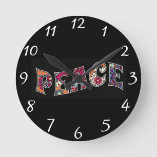 Fredsmur Clock Rund Klocka