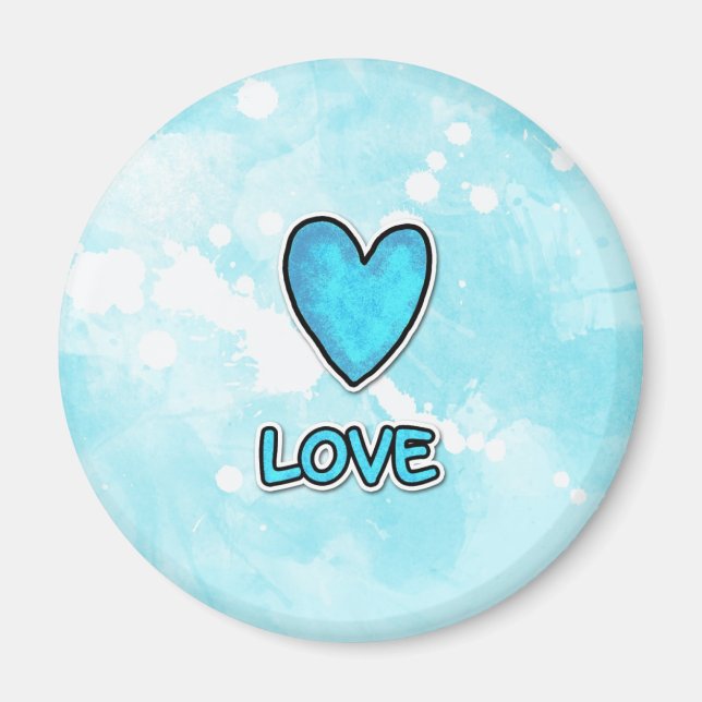 fredspanda kärlek magnet (Framsidan)