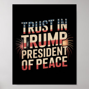 Fredspresidenten Litar på Trump 1  Poster