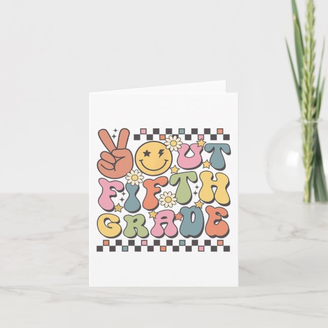 Fredsprocessen i femte Klass förra dagen, femte Kl Kort (Framsida)