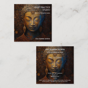 FREDSPROCESSEN MEDITATIONS PORTRÄTT FYRKANTIGT VISITKORT