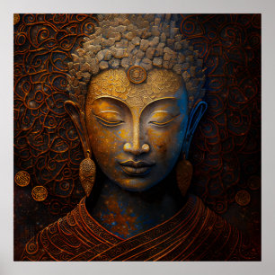 FREDSPROCESSEN MEDITATIONS PORTRÄTT POSTER