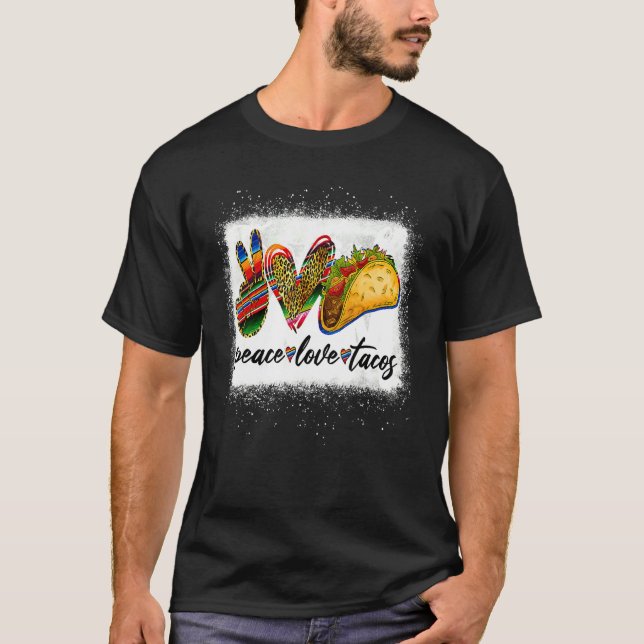 Fredsprogrammet Kärlek Tacos Cute Taco Tacho Tisda T Shirt (Framsida)