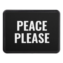 Fredsprotester mot krig, svart och vit text dragkroksskydd