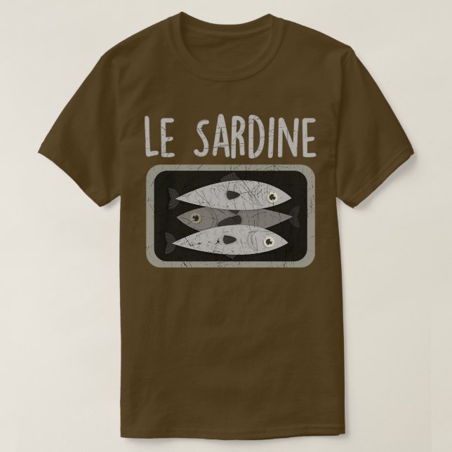 Fredsrörelsen Movimento Le Sardine Anti-Salvini  T Shirt (Design framsida)