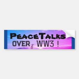 Fredssamtal över WW3! Bildekal