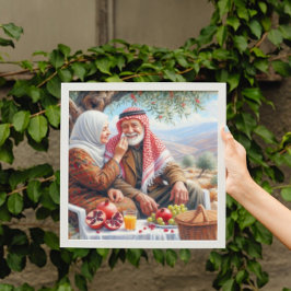 Fredsskader | Gamla palestinska par Poster