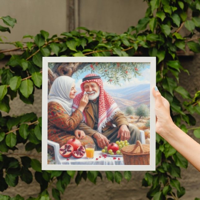 Fredsskader | Gamla palestinska par Poster (Skapare uppladdad)