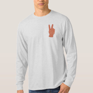 Fredsskylt broderad Stil - Kärlek-frihet T Shirt