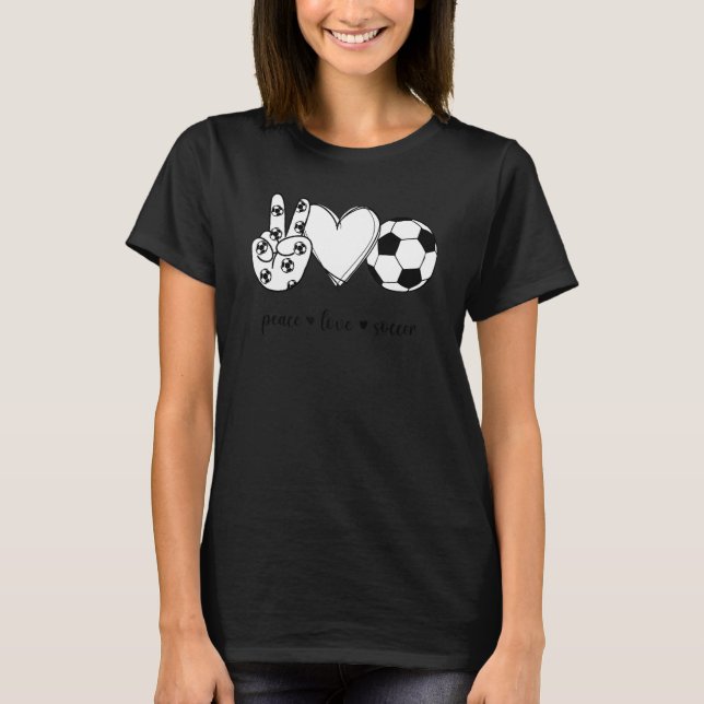 Fredsskyltsoffer i Kärlek T Shirt (Framsida)