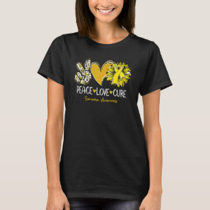 Fredssolrosblommans Gult i Kärlek Ribbon Sarcoma A T Shirt