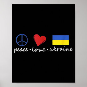 Fredsställ i Kärlek med Ukrainas stöd Stoppa Krig Poster