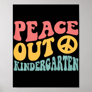 Fredsstig Kindergarten, en fin Retro, förra dagen Poster