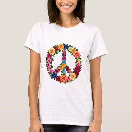 Fredssymbol för ro t shirt