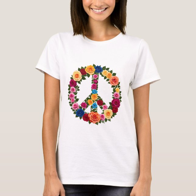 Fredssymbol för ro t shirt (Framsida)