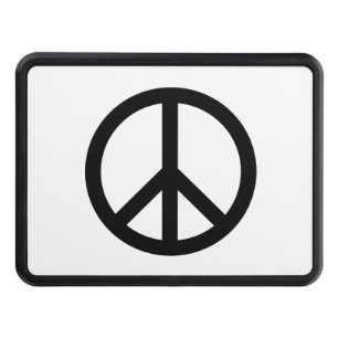 Fredssymbol för svartvit släpvagn med Krig Dragkroksskydd