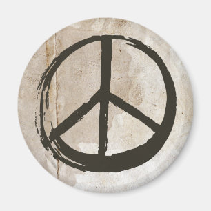 Fredssymbol Hippie Kärlek 1960-talet, Lera Soiled Magnet