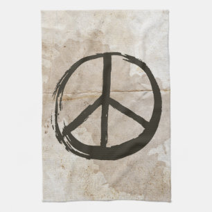 Fredssymbol Hippie Kärlek 1960-talets signal Lera Kökshandduk