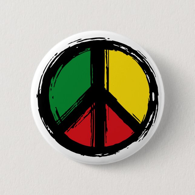 Fredssymbol med återuppståndelse färg knapp (Framsida)