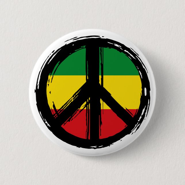 Fredssymbol med återuppståndelsen stil knapp (Framsida)