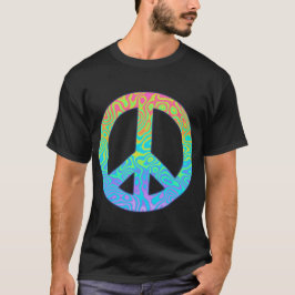 Fredssymbol med gradient t shirt