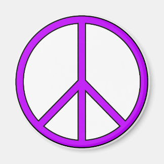 Fredssymbol Skriv under Kärlek Hippie Anti Krig Pr Magnet