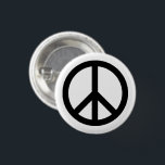Fredssymbol, svart, vit, knapp för svartvit Krig<br><div class="desc">Fredssymbol,  svart,  vit,  knapp för svartvit Krig</div>