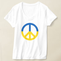 Fredssymbol Ukraina Blue Gult Flagga Färg