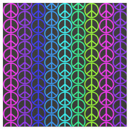 Fredssymbolen hippie pacific Sign. Vintage Tyg