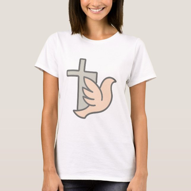 Fredssymbolen kor & Dove T Shirt (Framsida)
