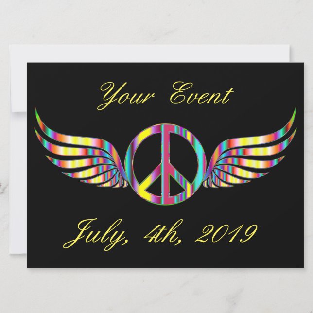 Fredssymbolen Thunder_Cove för Winged Hippie (Framsida)