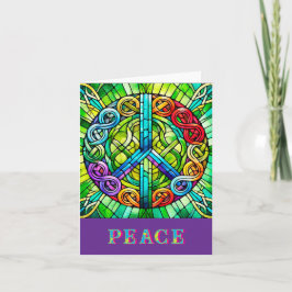 Fredssymbolens mappade anteckningskort