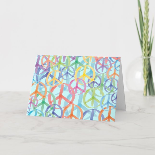 Fredssymboler Art Helgkort (Framsida)