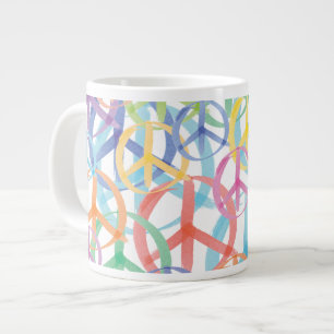 Fredssymboler Art Jumbo Mugg
