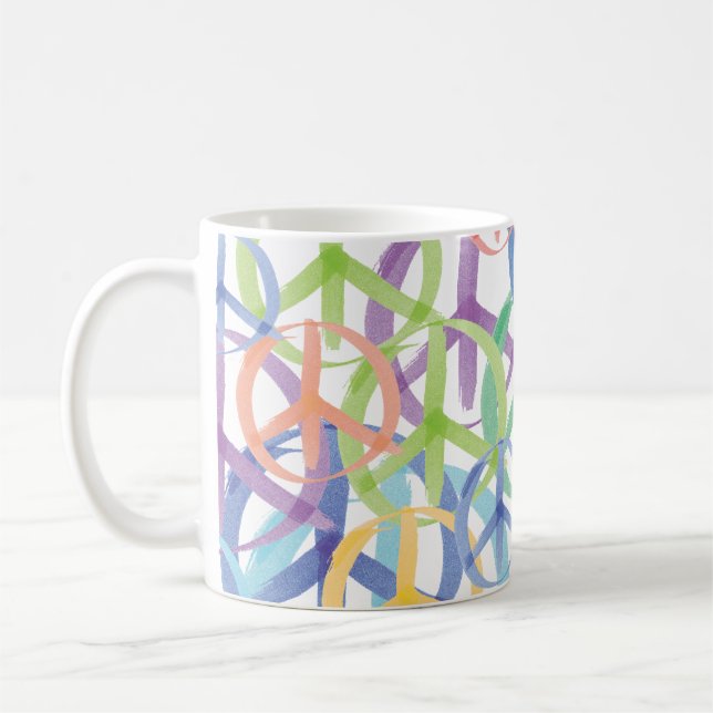 Fredssymboler Art Kaffemugg (Vänster)