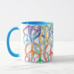 Fredssymboler Art Mugg