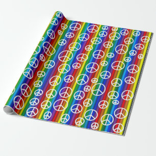 Fredssymboler bubblar presentpapper