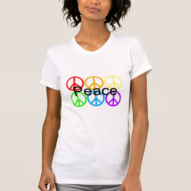Fredssymboler Tee Shirt (Framsida)