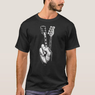 Fredstecken Acoustic Guitar Finger Guitarist Music T Shirt