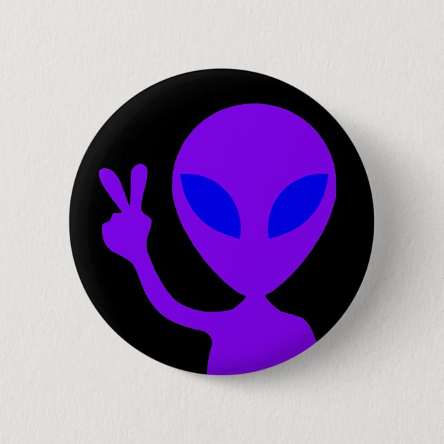 Fredstecken Alien Knapp (Framsida)