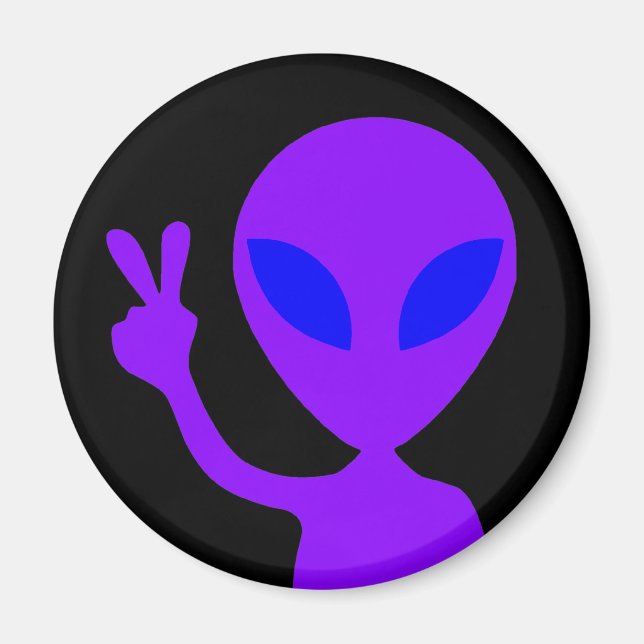 Fredstecken Alien Magnet (Framsidan)