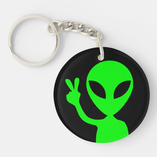 Fredstecken Alien-Nyckelring (Framsidan)