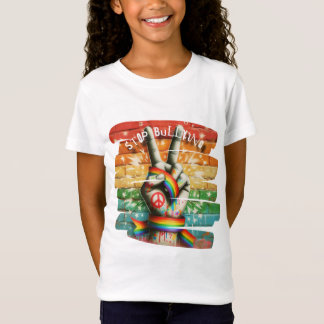 Fredstecken Anti-Mobbning T-ShirtT-Shirt T Shirt