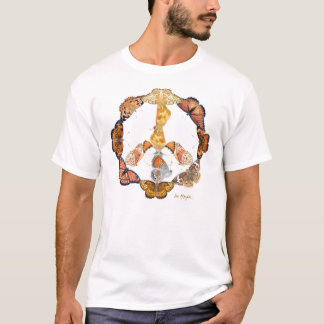 fredstecken av fjärilar tee