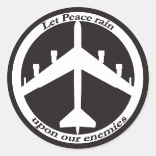 Fredstecken B-52 Runt Klistermärke