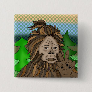 Fredstecken Bigfoot Sasquatch Knapp